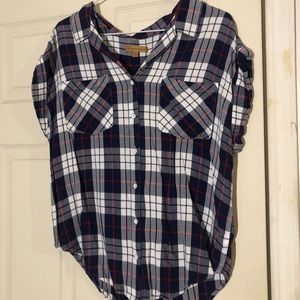 Plaid Button down